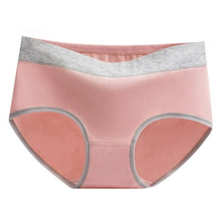 

Wisremt Women s Pure Cotton Stretch Briefs L-2XL Breathable & Soft Comfortable Mid-Rise Plus Size Panties Underwear 1-Pack