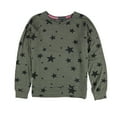 thumbnail image 1 of P.J. Salvage Womens Stars Pajama Sweater, Green, Medium, 1 of 2