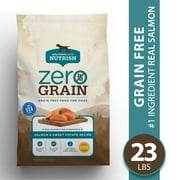 Rachael Ray Nutrish Zero Grain Natural Premium Dry Dog Food, Grain Free, Salmon & Sweet Potato Recipe, 23 Lbs