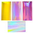 thumbnail image 4 of Nappe d'Anniversaire Brillante Jetable Lasers Rectangulaire Nappe Design en Feuille Colorée Couverture de Table Fournitures de Fête Nappe Jetable, 4 of 8