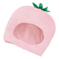 thumbnail image 3 of Sombrero de fresa Cateissary suave accesorios para fotos Rosa 28x35cm, 3 of 6