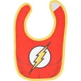 thumbnail image 2 of Justice League Baby Boys 6 Pack Bibs Superman Batman Flash Aquaman Green Lantern, 2 of 7