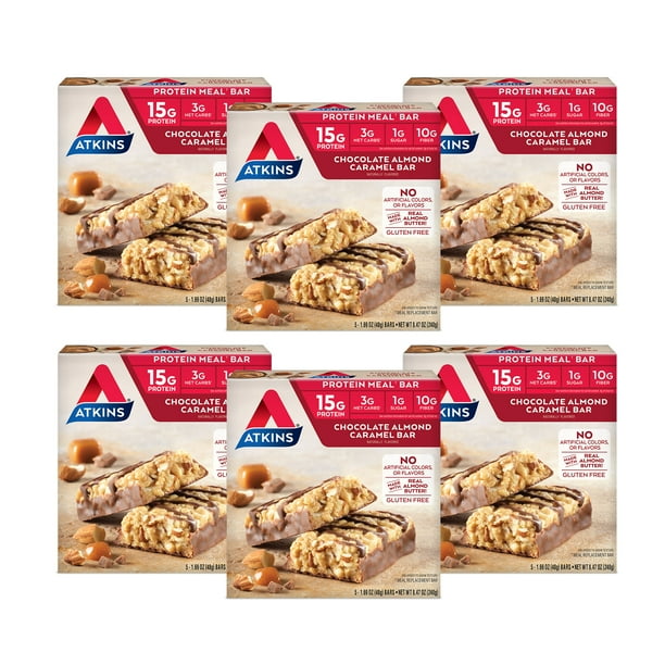 Atkins ProteinRich Meal Bar, Chocolate Almond Caramel, Keto Friendly