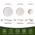 thumbnail image 4 of Famiware 12 Pieces Porcelain Dinnerware Set, White, 4 of 6