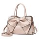 thumbnail image 3 of Bolso de hombro con diseño de lazo bolso de moda de cuero PU bolso informal para mujer color rosa, 3 of 6