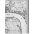 thumbnail image 2 of Roque, John 24x32 White Modern Wood Framed Museum Art Print Titled - Roque Sectional map of London 1748, 2 of 4
