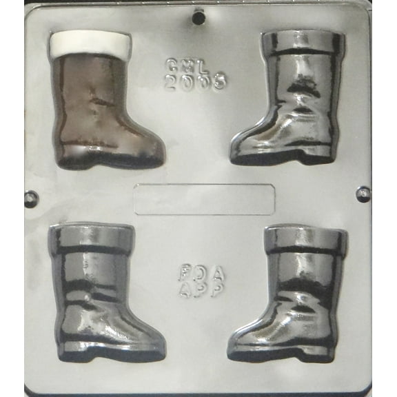2005 Santa Boot Assembly Chocolate Candy Mold