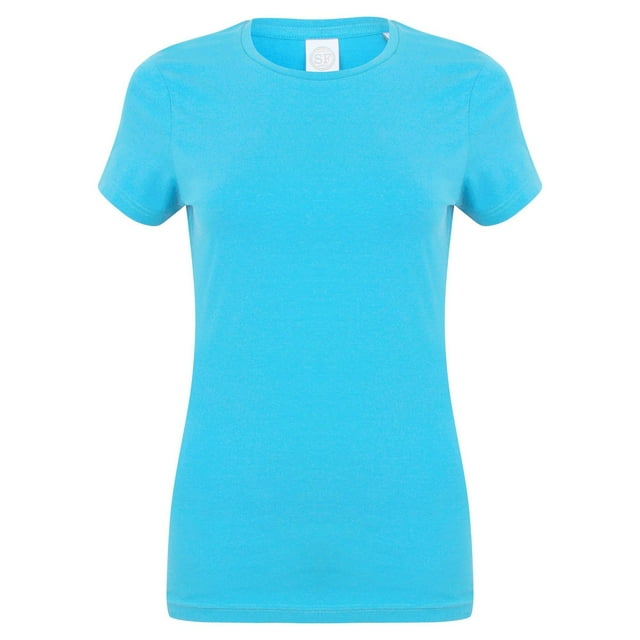 Skinni Fit T-Shirt à Manches Courtes Extensible Confortable pour Femmes