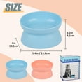 thumbnail image 2 of Raised Cat Food Bowl Plastic Tilted Water Bowl, Anti Vomit Protect Cat's Spine Dishes for Indoor Cats, Whisker Friendly Pet Feeder for Cats Puppies, 2 of 7