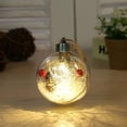 thumbnail image 5 of Bola LED navideña transparente, adorno colgante para árbol de Navidad, decoración, bombilla colgante, regalos para fiestas navideñas, 5 of 5