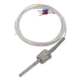 thumbnail image 2 of Pt100 Ohm Probe Sensor L 50Mm Pt Npt 1/2\\\'\\\' Thread W/ Insulation Wire, 2 of 10