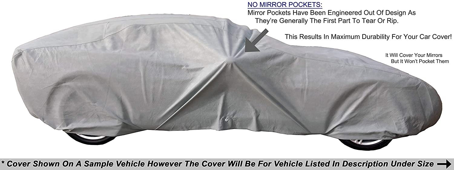 Weatherproof Car Cover Compatible with Buick Skylark Wagon 1968-1972 5L  Outdoor  Indoor Protect from Rain, Snow, Hail, UV Rays, Sun Fleece  Lining Anti-Theft Cable Lock, Bag 