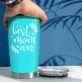 thumbnail image 5 of Best Mom Ever Tumbler - 20 oz Christmas Gift for Mother Stainless Steel Mint Coffee Travel Mug - Mama Birthday Tumblers Gifts Idea - Great Present Set for your Mommy, 5 of 6