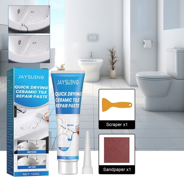 Chmadoxn Tools&Home Improvement Tile Repair Cream,Ceramic Tile Repair Paste, Repair Ceramic Tile Cracks, Maintenance Ceramic Tile Repair paste