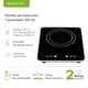 thumbnail image 3 of Parrilla de inducción 1 quemador, Vidrio vitrocerámico de 29 cm, 1500 W, 120 V, Sobre encimera y portátil AVERA PIV1 Avera Digital PIV1 Parrilla Eléctrica, 3 of 10