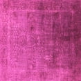 thumbnail image 1 of Ahgly Company Indoor Square Oriental Pink Industrial Area Rugs, 4' Square, 1 of 4