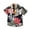 Red, variant on Dyfzdhu Toddler Summer Kids Boy Casual Short Sleeve Floral T-shirt Beach Shirt Tops Outwear