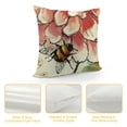 thumbnail image 4 of YINGXI  Hello Spring Decorative Throw Pillow Covers, Bless My Blooms Geranium Flower Bee Porch Outdoor Home Decor, Just Bloom Gather Red Floral Seasonal Couch Cushion Case 22x22in, 4 of 5
