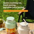 thumbnail image 4 of 2025 Upgrade 800 ml - Portable Blender, Cordless Large Capacity Juicer, 2-in-1 Juicer with Direct Drinking Function, for Work, Fitness, and Travel (White), 4 of 7