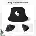 thumbnail image 4 of Yin Yang Bucket Hat For Womens And Mens Outdoor Beach Fisherman Hat Sun Hat, 4 of 8