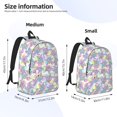 thumbnail image 2 of Disketp Sea Turtles print Canvas Backpack Lightweight Travel Daypack Student Rucksack Laptop Backpack-Medium, 2 of 5