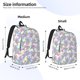 thumbnail image 2 of Disketp Sea Turtles print Canvas Backpack Lightweight Travel Daypack Student Rucksack Laptop Backpack-Small, 2 of 5