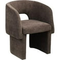 thumbnail image 4 of Pemberly Row 18" Contemporary Chenille Fabric Dining Chair in Brown, 4 of 11