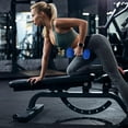thumbnail image 4 of Neoprene Dumbbell Set – 5/10/15 lb Pairs – PVC Coated – Lightweight – Collapsible Iron Rack – Women & Kids – Home Strength Training, 4 of 6