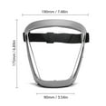 thumbnail image 3 of Shield Full Face Shield Clear Protective Face Cover Anti Fog Waterproof Windproof Breathable Safety Face Shield Built-in Anti PM2.5 Filter for Work Cleaning Cycle, 3 of 7