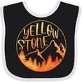 thumbnail image 3 of Inktastic Yellowstone National Park Mountains Boys or Girls Baby Bib, 3 of 4