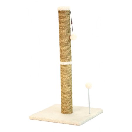 Cat Craft 30  Sea Grass Scratching Post (Beige Fleece 16x16 Base)