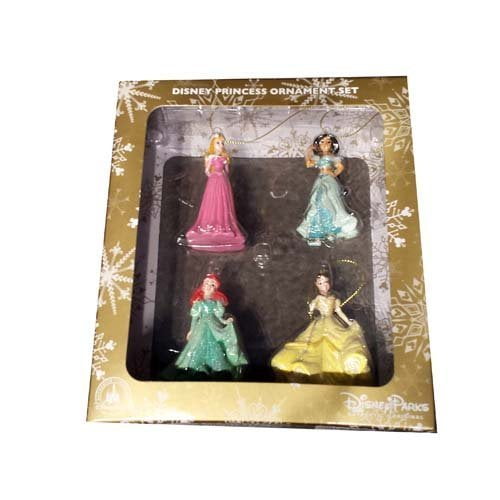 Disney Hallmark Ornament Set Cinderella Snow White Aurora TinkerBell Ariel Belle 