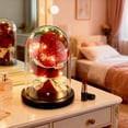 thumbnail image 4 of Qoosea Mothers Day Gifts for Mom, Artificial Flowers Red Roses in Glass Dome with Lights, Light up Rose Anniversary Romantic Gift for Her, Birthday Gifts for Women, Mom, Wife, Girlfriend, 4 of 9