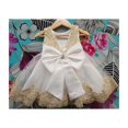 thumbnail image 3 of Vestido de bautizo para niñas blanco y dorado de 6 a 9 m a 6 años, 3 of 4