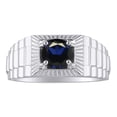 thumbnail image 1 of *RYLOS Designer Style Blue Sapphire Ring - September Birthstone*; Sterling Silver .925, 1 of 1