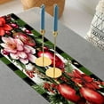 thumbnail image 5 of PEONAVET Christmas Table Runner 72 Inches Poinsettia Red Christmas Table Runner Winter Xmas Party Decoration Holiday Indoor Home Kitchen Decor, 5 of 6