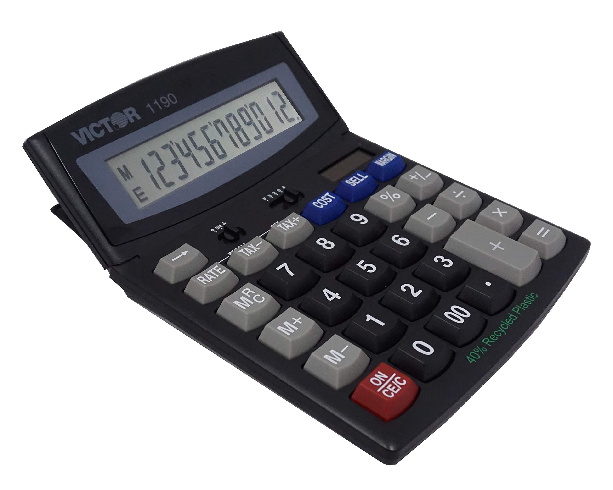 1PC Victor Victor 1190 Business Desktop Display Calculator VCT1190