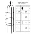 thumbnail image 3 of Soporte para plantas, marco de escalada, soporte para jaula para plantas, marco de soporte para plantas de forma cónica, 3 of 13
