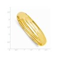 thumbnail image 2 of 14k Yellow Gold 7/16 Oversize High Polished Hinged Bangle Bracelet, 2 of 2