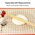 thumbnail image 2 of RUK Silicone Pastry Mat with Measurements 36" x 24", Large Thick BPA Free Food Grade Silicone Rolling Dough Mat, 2 of 5