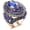 Blue, variant on Vintage Gorgeous Big Size Gold Plated Crystal Inlaid Statement Ring Punk Turkish Colorful Gemstone Dinner Party Jewelry for Women
