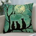 thumbnail image 4 of Heduofu Halloween Cushion Covers Decorative Pillow Covers Hallowmas Cat Throw Pillow Covers Pillow Cases 18x18in, 4 of 5