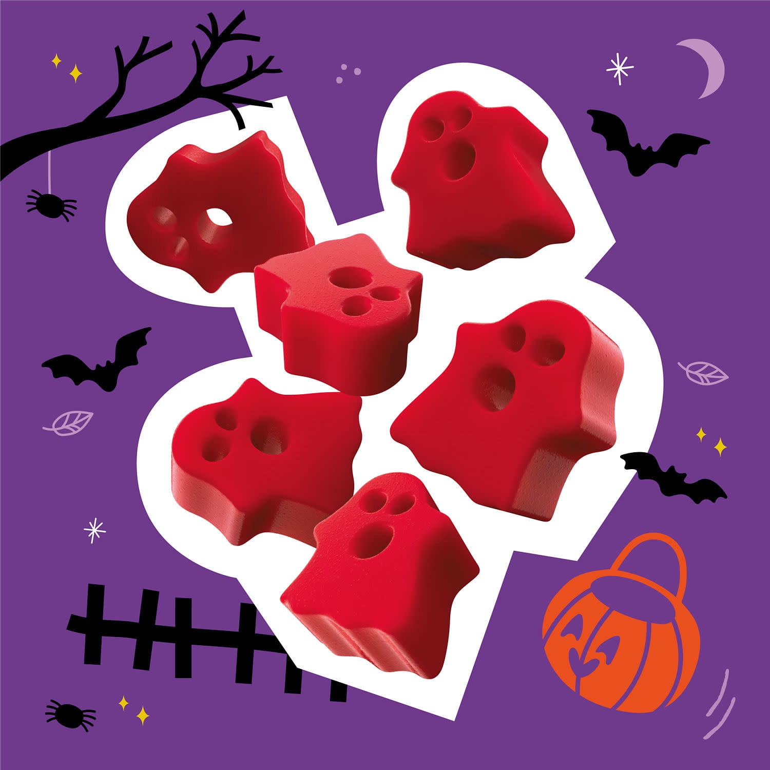 Twizzlers Ghosts Cherry Flavored Chewy, Halloween Candy Bag, 7.1 oz