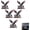 5PCS, variant on USA Faith, Family & Freedom Metal Emblem, 3D American Eagle Flag Pattern Car Emblem, Patriotic Edition Metal Car Emblem for Automotive, Trucks, SUV, Motorcycle WWSOGQH