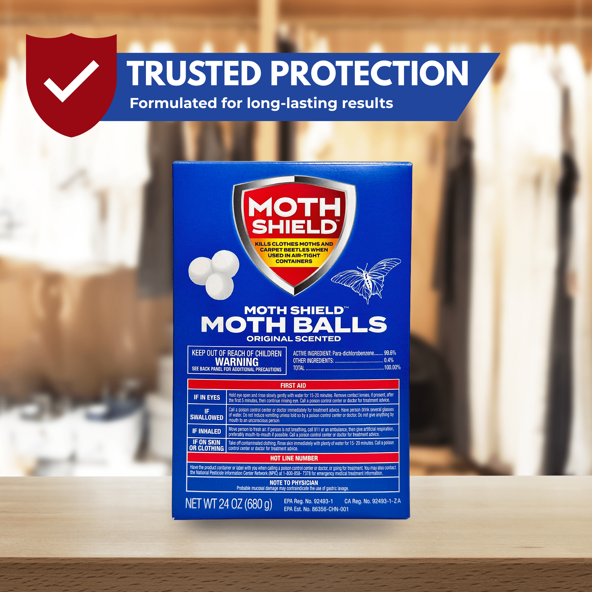 Moth Shield Moth Balls 24 oz., 3 pk., Original Scented - Walmart.com