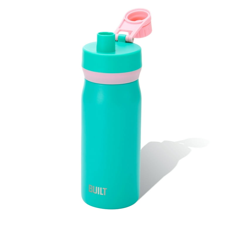 BUILT Cascade 16 oz Stainless Steel Kids Water Bottle with