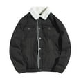 thumbnail image 1 of VBARHMQRT Lightweight Jacket Men Men's Lined Denim Jacket Trucker Jacket Winter Jean Jacket Cowboy Coat S, 1 of 6