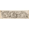 thumbnail image 3 of Jean Le Pautre 14x7 Black Modern Framed Museum Art Print Titled - Frieze with Acanthus Scrolls and a Man Fighting a Lion (17th Century), 3 of 5