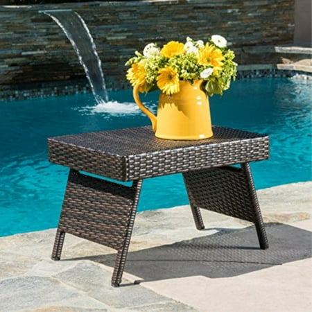 Lakeport Outdoor Wicker Table Walmart Com