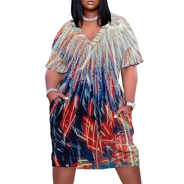 Vestido de verano con banda elástica y bolsillos sueltos de The Rockets, estilo coreano.
